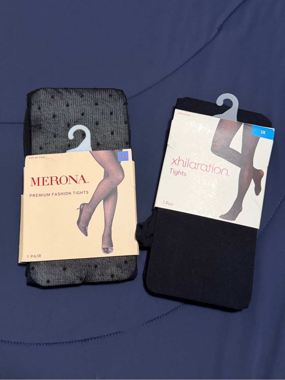New Plus Size Xhilaration Black Tights - Women's 2 Pairs (1X)